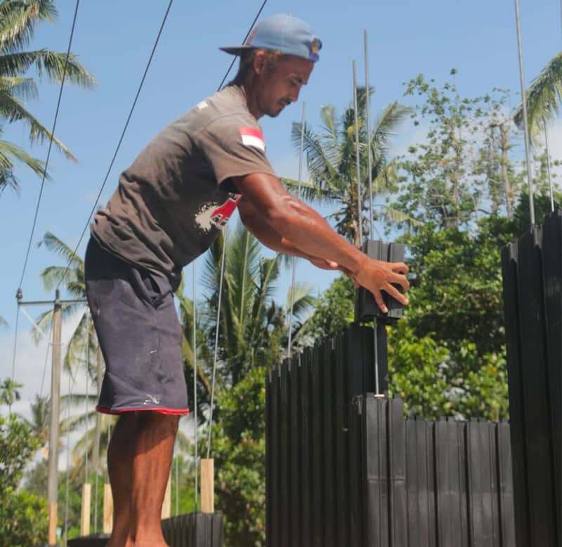 Community collaboration in building a sustainable school in Indonesia